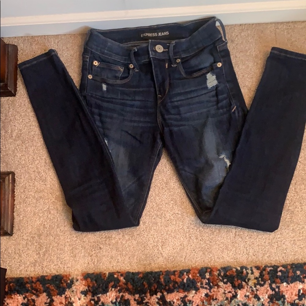 Express mid rise jeggings